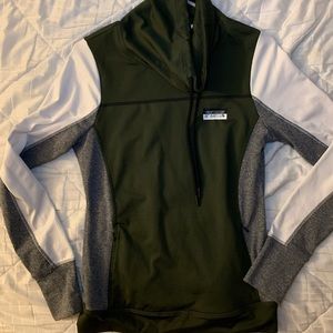 PINK Victoria’s Secret cowl neck color block ultimate long sleeve top size small